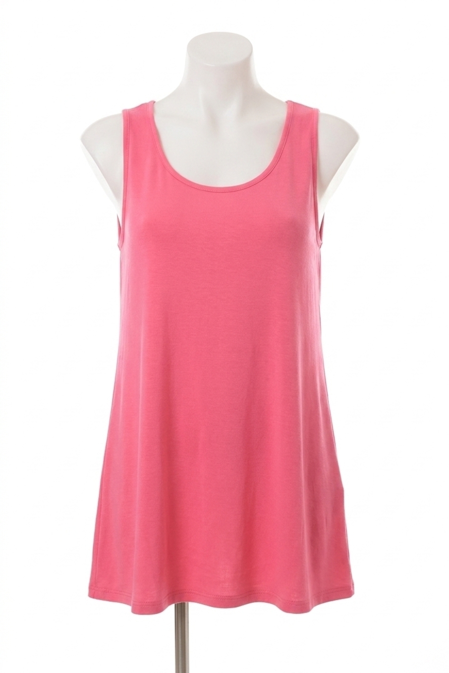 NEW FRENCH KYSS french kyss long tank top in fuchsia